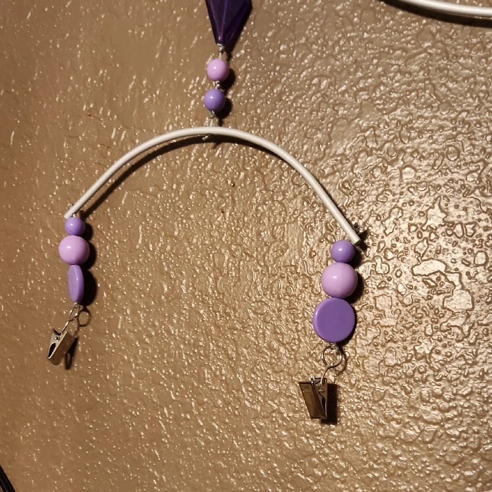 Beaded Mobile Picture Note Hanger